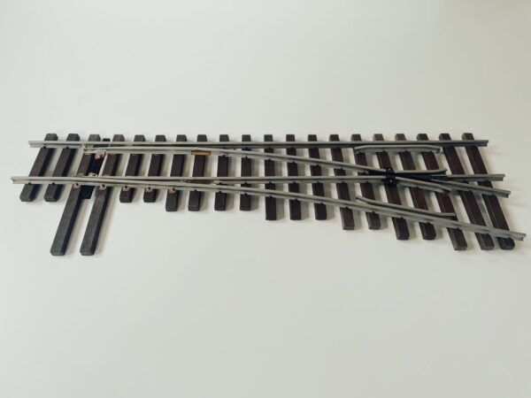 Garden railroad narrow gauge switch